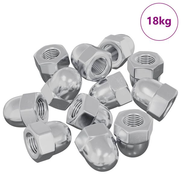 vidaXL Matica 9574 pcs Strieborná M6 x 10 mm Železo