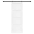 vidaXL Posuvné dvere ORKDAL 83 x 232 cm Borovicový masív Biela
