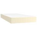 vidaXL Boxspring posteľ s matracom krémová 90x200 cm umelá koža
