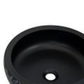 vidaXL Umývadlo na dosku čierno-modré okrúhle Φ41x14 cm keramické