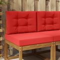 vidaXL Vankúš na vonkajšiu pohovku Polyester Červená 60 x 60 cm