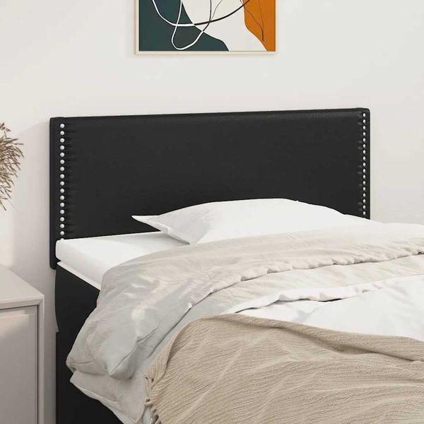 vidaXL Čelo postele čierne 90x5x78/88 cm umelá koža