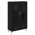 vidaXL Highboard Čierny dub 69,5 x 31 x 115 cm
