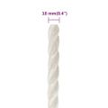 vidaXL Pracovné lano biele 10 mm 250 m polypropylén