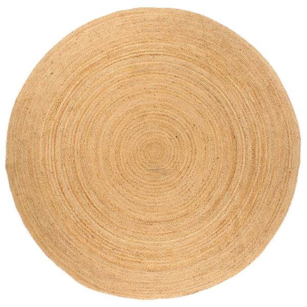 vidaXL Koberček, pletený, juta 240 cm, okrúhly
