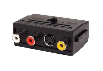 Redukcia 3x Cinch, S-VIDEO - SCART s prepínačom