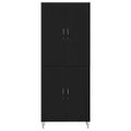 vidaXL Highboard 2 ks Čierny dub 69,5 x 34 x 180 cm Kompozitné drevo