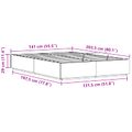 vidaXL Posteľový rám s úložným priestorom Prírodná 140 x 200 cm
