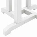 vidaXL Barový stôl Biela 55 x 55 x 107 cm Polyetylén