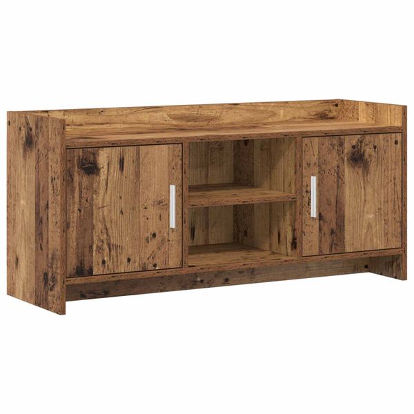 vidaXL TV skrinka 102 x 33 x 47 cm Staré drevo Kompozitné drevo
