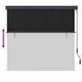 vidaXL Roleta Antracitová 180 x 250 cm Textil a hliník