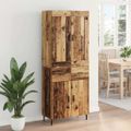 vidaXL Highboard 2 ks Staré drevo 69,5 x 34 x 180 cm Kompozitné drevo