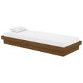 vidaXL Posteľný rám medový drevený masív 75x190cm malé jednolôžko