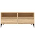 vidaXL TV skrinka dub sonoma 100x34,5x44,5 cm spracované drevo