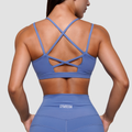 Športová podprsenka FIT Steel Blue - GymBeam, veľkosť M, veľkosť oblečenia M