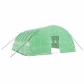 vidaXL Fóliovník s oceľovým rámom zelený 36 m² 6x6x2,85 m