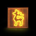 Neon Wood Frame LED DEER warm white FLNW01 Forever Light