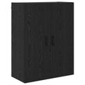 vidaXL Highboard Čierny dub 69,5 x 34 x 180 cm Kompozitné drevo