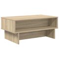 vidaXL Konferenčný stolík Sonoma dub 80 x 46 x 35 cm Kompozitné drevo