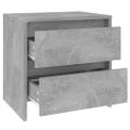 vidaXL Nočné stolíky 2ks betónovo sivé 45x34,5x44,5cm kompozitné drevo