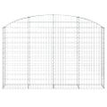 vidaXL Oblúkový gabionový kôš 200x30x120/140cm pozinkované železo