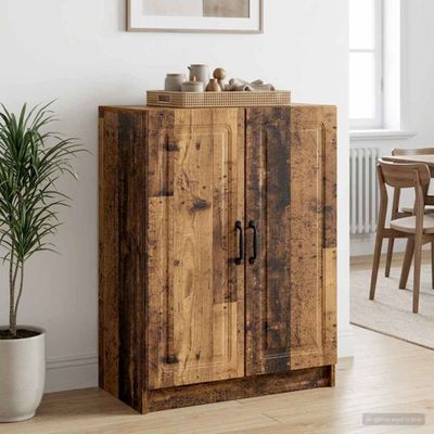 vidaXL Servírovacia skriňa Staré drevo 66 x 34,5 x 87 cm