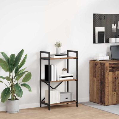 vidaXL Regál na knihy Staré drevo 56 x 34 x 96 cm Kompozitné drevo