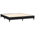 vidaXL Posteľný rám boxspring s matracom čierny 180x200 cm látka