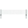 vidaXL Zvarené pletivo s podperami 50 x 0,4 m PVC potiahnutá oceľ