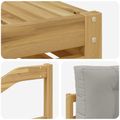 vidaXL Záhradná súprava gaučov 6 ks Biela a svetlosivá