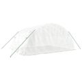 vidaXL Skleník s oceľovým rámom biely 20 m² 5x4x2,3 m