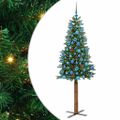 vidaXL Úzky vianočný stromček Zelená 180 cm