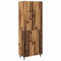 vidaXL Highboard 2 ks Staré drevo 69,5 x 34 x 180 cm Kompozitné drevo