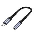 Adapter BWOO AUX 3,5 mm - USB-C Čierny BZ47