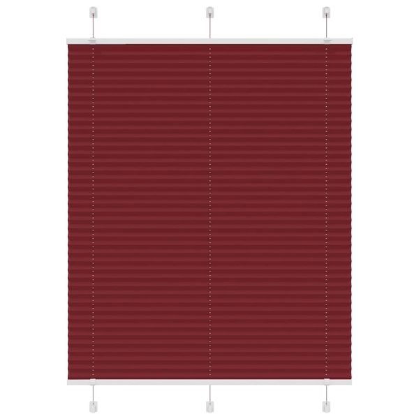 vidaXL plisovaná roleta Bordeaux červená 105x150 cm Šírka látky