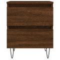 vidaXL Nočné stolíky 2 ks hnedý dub 40x35x50 cm kompozitné drevo