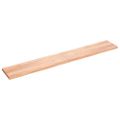 vidaXL Kúpeľňová doska bledohnedá 200x30x(2-4) cm ošetrený masív