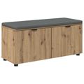 vidaXL Predsieňová lavica Remeselný Dub 100 x 38 x 46 cm