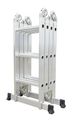 Hliníkový rebrík G21 GA-SZ-4x3-3,7M multifunkčné + podlážka