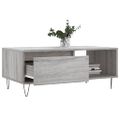 vidaXL Konferenčný stolík sivý dub sonoma 90x50x36,5 spracované drevo