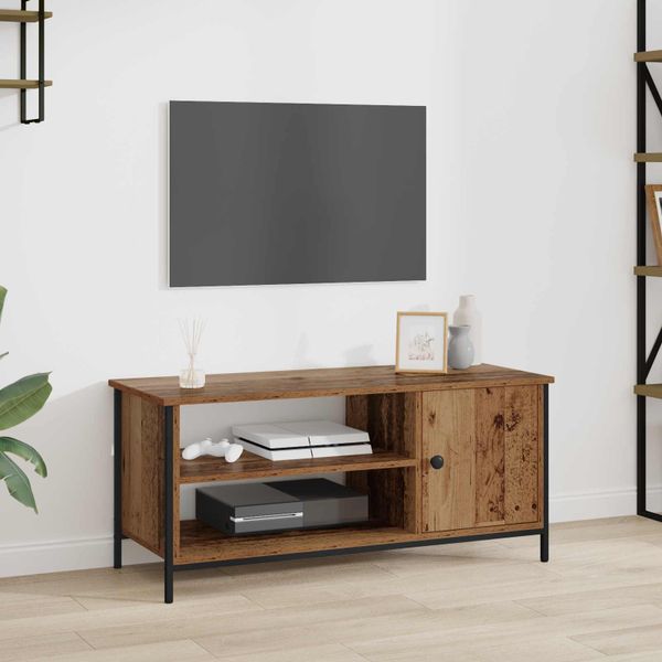 vidaXL TV skrinka Staré drevo 100 x 40 x 45 cm Kompozitné drevo