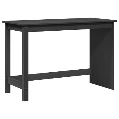 vidaXL Stôl Sivá 112 x 50 x 75 cm Masívne borovicové drevo