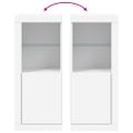 vidaXL Komoda s LED svetlami biela 41x37x100 cm