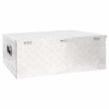 vidaXL Úložný box strieborný 100x55x37 cm hliník