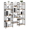 vidaXL Regál na knihy 156 x 25 x 167 cm Kompozitné drevo Staré drevo
