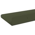 vidaXL Závesná polica 4 ks Olivová zelená 60 x 8,5 x 2,5 cm Oceľ