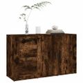 vidaXL Komoda dymový dub 100x33x59,5 cm spracované drevo