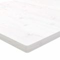vidaXL Stolová doska biela 100x50x2,5 cm masívna borovica obdĺžniková
