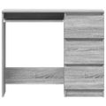 vidaXL Stôl sivý dub sonoma 90x45x76 cm spracované drevo