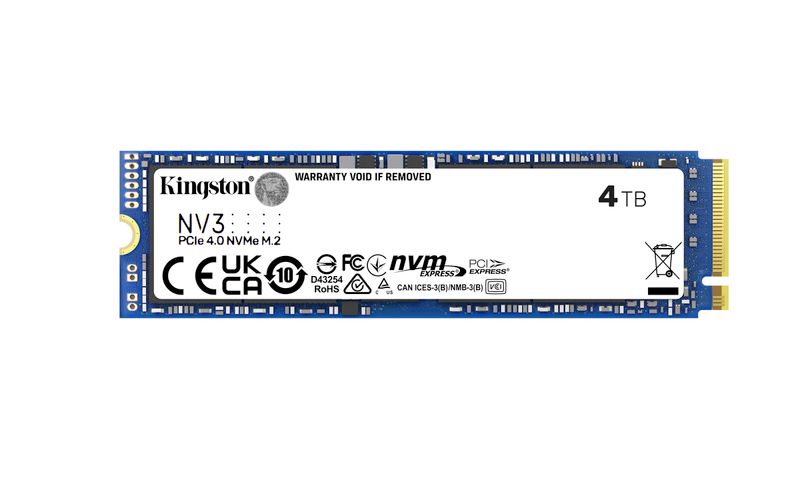 Kingston NV3/4TB/SSD/0/SAS/M.2 NVMe/5R